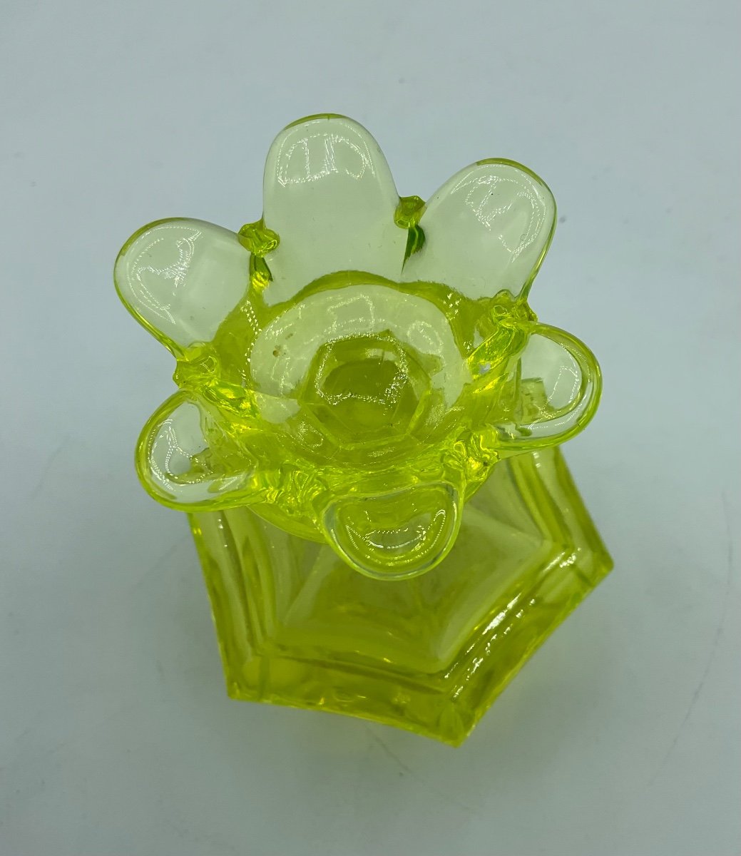 Flacon De Parfum Ouraline En Cristal Baccarat 19ème-photo-2