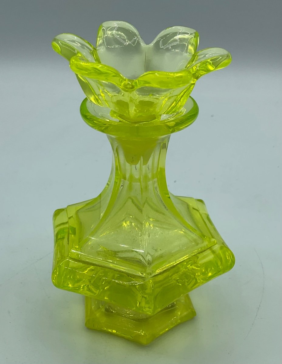 Flacon De Parfum Ouraline En Cristal Baccarat 19ème-photo-4