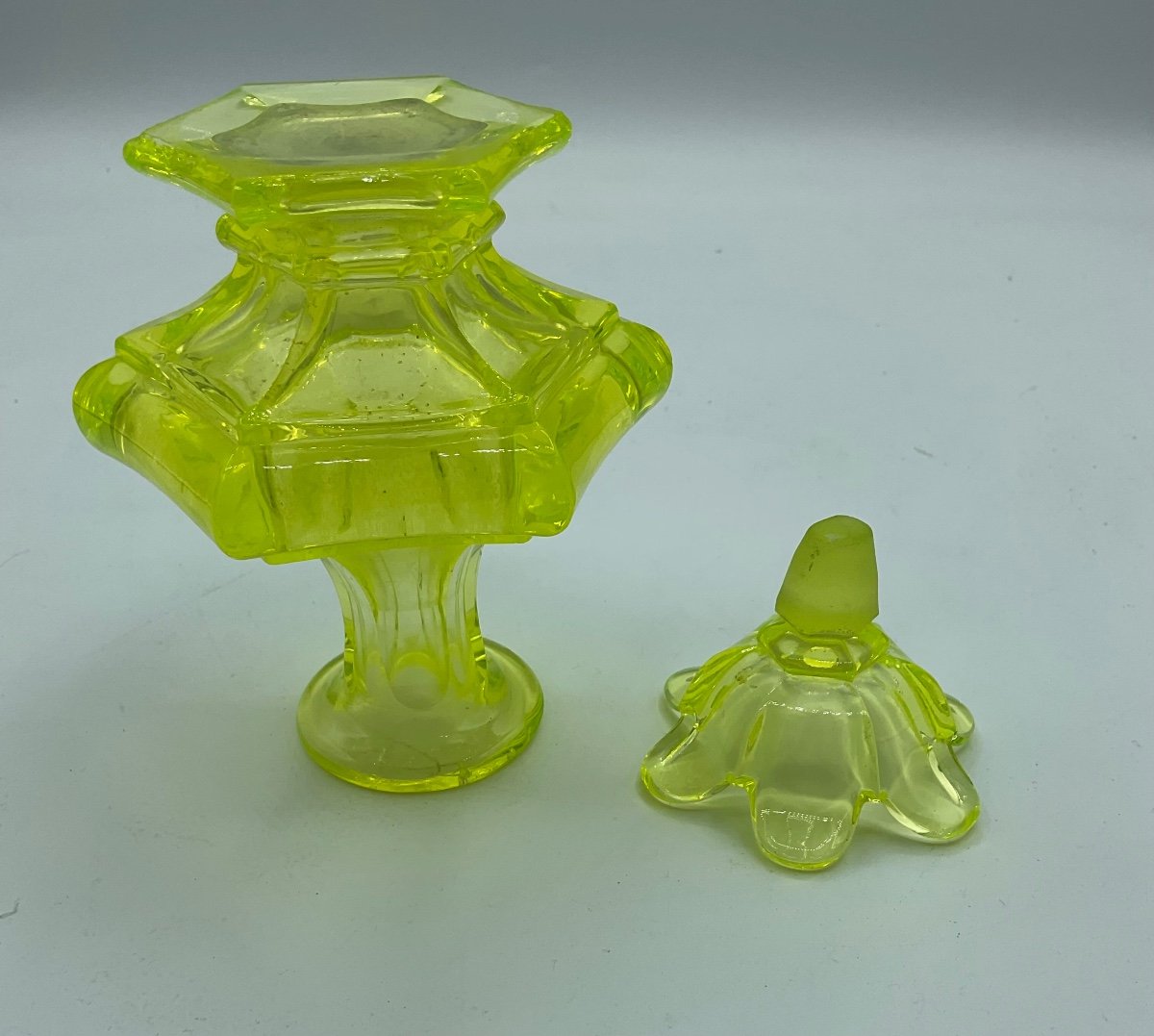 Flacon De Parfum Ouraline En Cristal Baccarat 19ème-photo-5