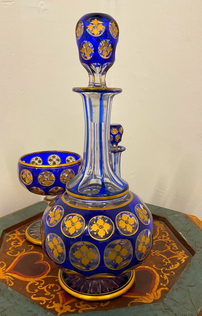 Service De Nuit En Verre Baccarat, Parfait état,xix Siècle -photo-4