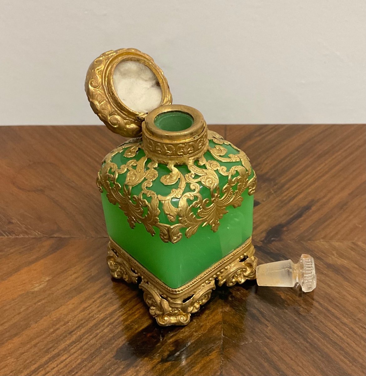 French Opaline Perfume Bottle,napoleon III-photo-6