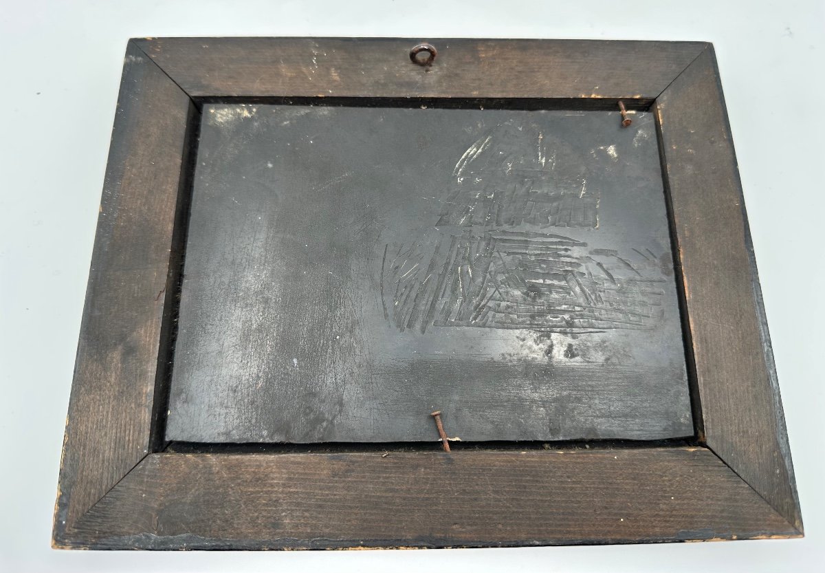 Tableau Pietra Dura Du Début Du XVIIIe Siècle Avec Des Oiseaux Dans Une Monture En Bronze-photo-4