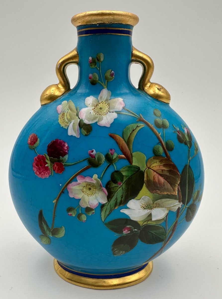 Vase En Forme De Flacon De pèlerin De Christopher Dresser, Vers 1870,pour Minton