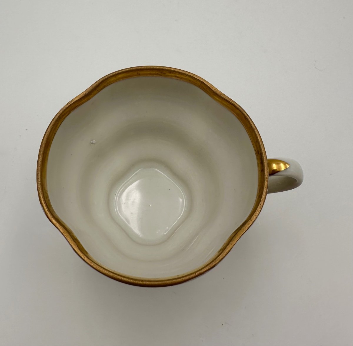 Grande Tasse à Couvercle Avec Soucoupe, Lomonosov, St. Petersbourg, 20ème Siècle, Décoration Fa-photo-6
