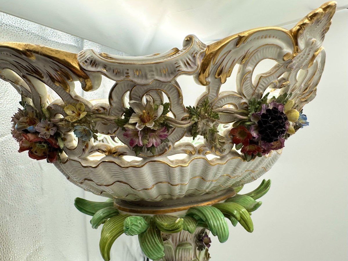 Antique Large Meissen Porcelain Cenerpiece-photo-1