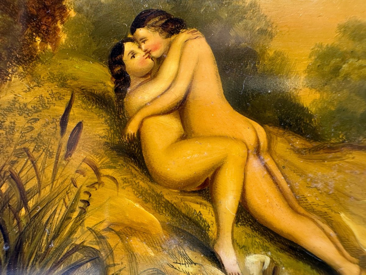 Stobwasser Double Lidded Snuff Box With Secret Erotic Scene ,19century-photo-6