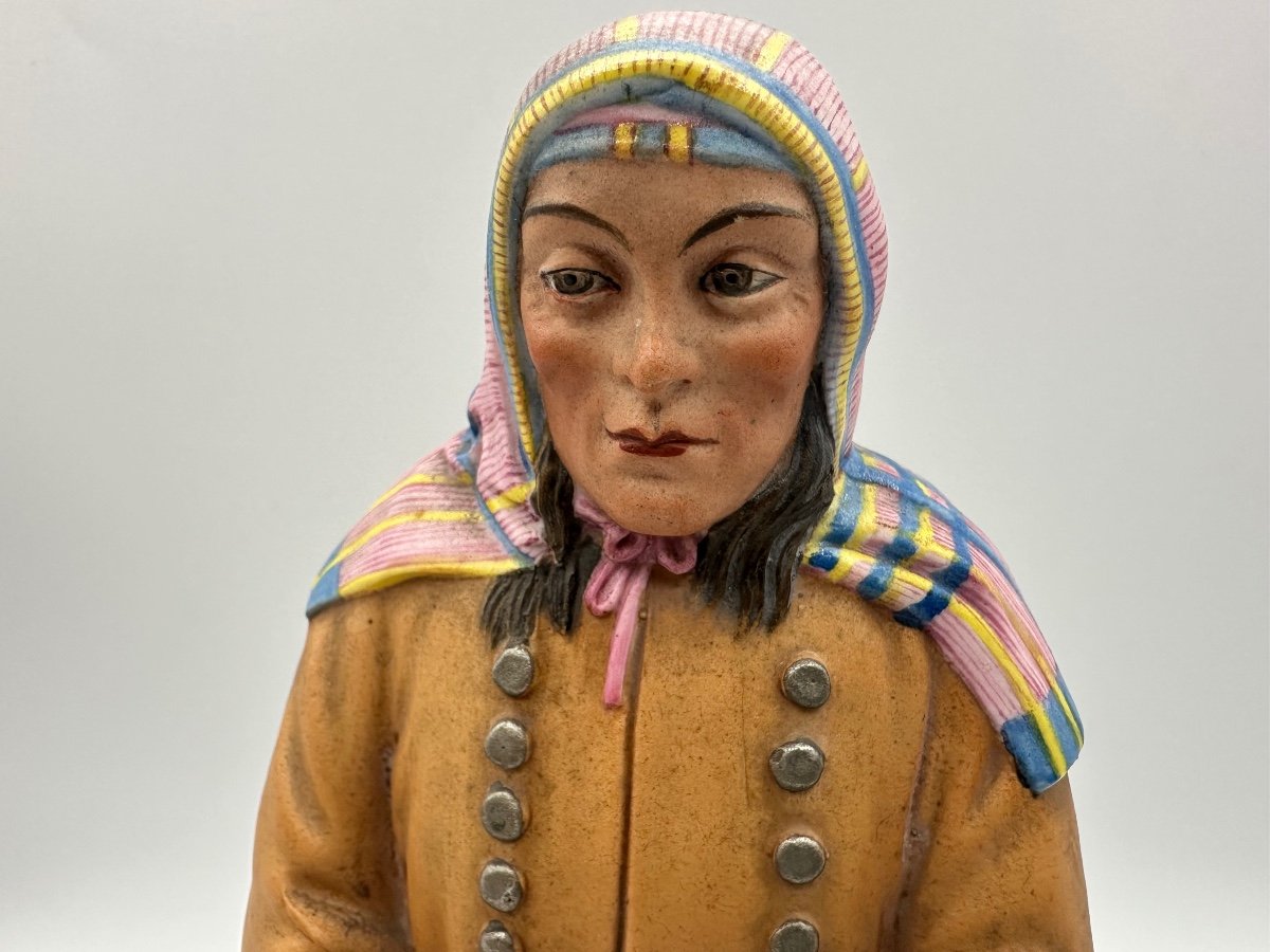 Statuette « Obdorsky Ostyak » (série « Peuples De Russie »), Porcelaine, Biscuit, Gardner-photo-4