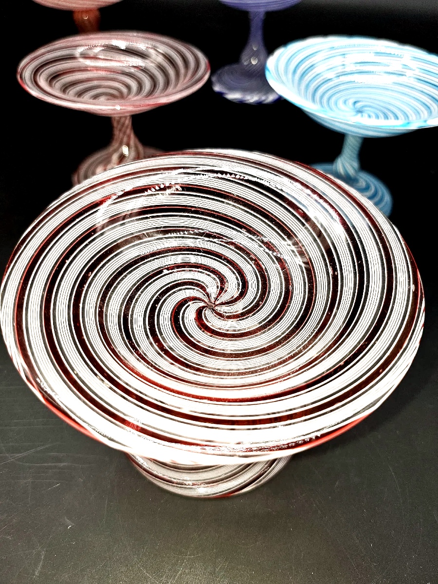 Ensemble de 5 petits tazzas en verre Baccarat, Clichy-photo-2