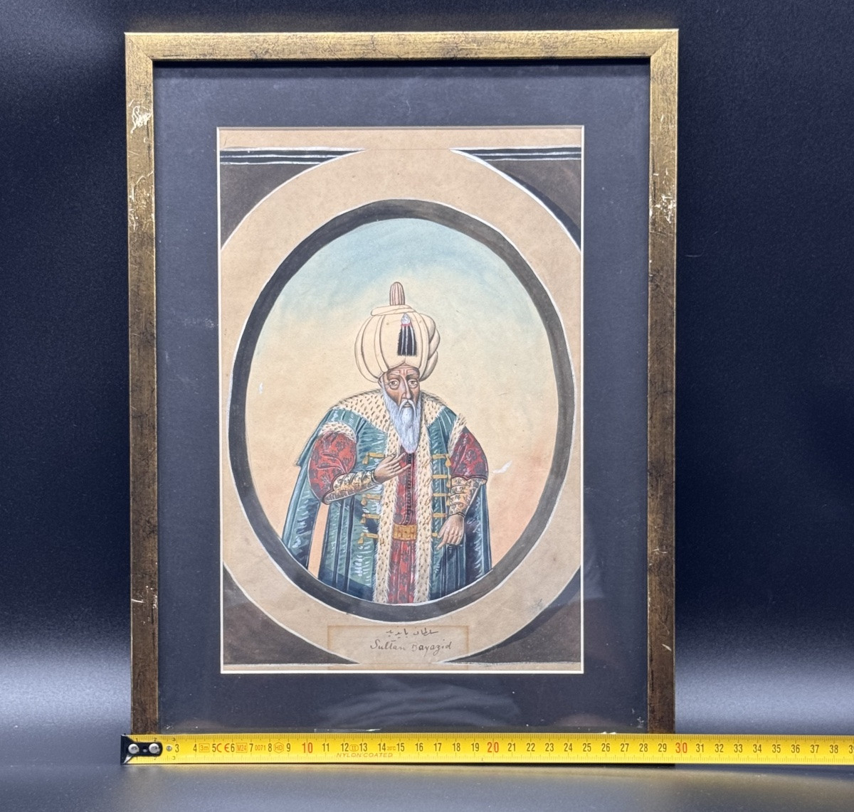 Watercolour Of Ottoman Sultan,bayezidii. #1 From Collection Of 8-photo-3