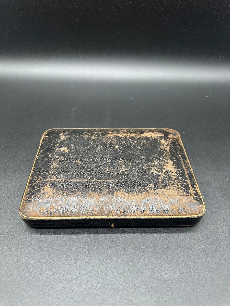 Ensemble de 6 cuillères russes en argent doré et émail champlevé, Antip Kuzmichev-photo-7