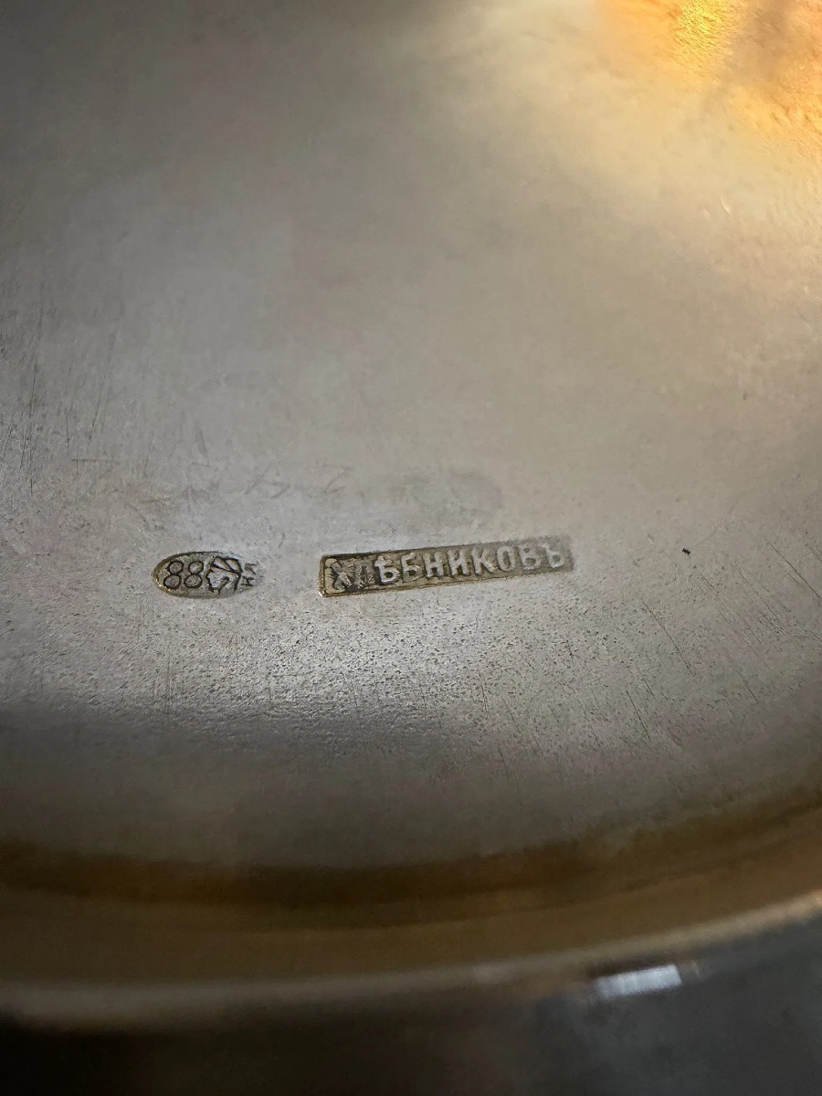 Russian Silver Champlevé Enamel Charger,khlebnikov,moscow 1898-1907-photo-2