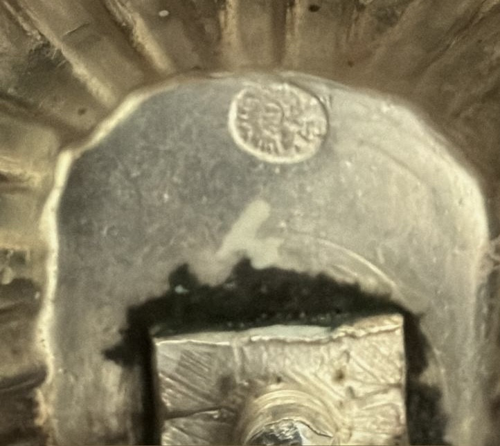 Antique Bohemian Ruby Glass Tazza Raised On Silver Foot -photo-7