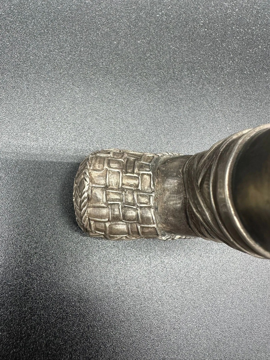 Coupe à vodka en argent Pavel Ovchinnikov en forme de Lapti-photo-7