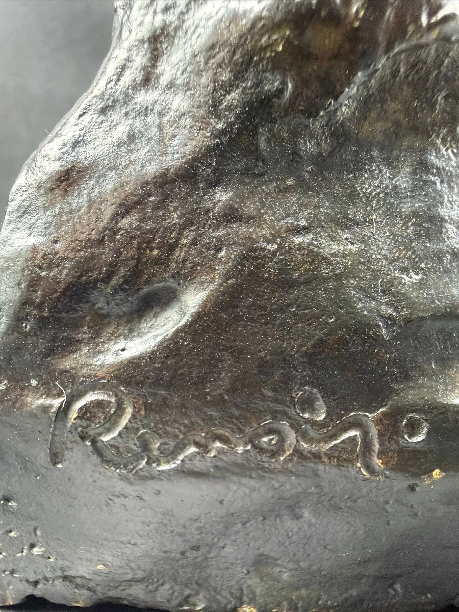 Pierre-auguste Renoir And Richard Guino Bronze Sculpture,dancer With A Veil-photo-1