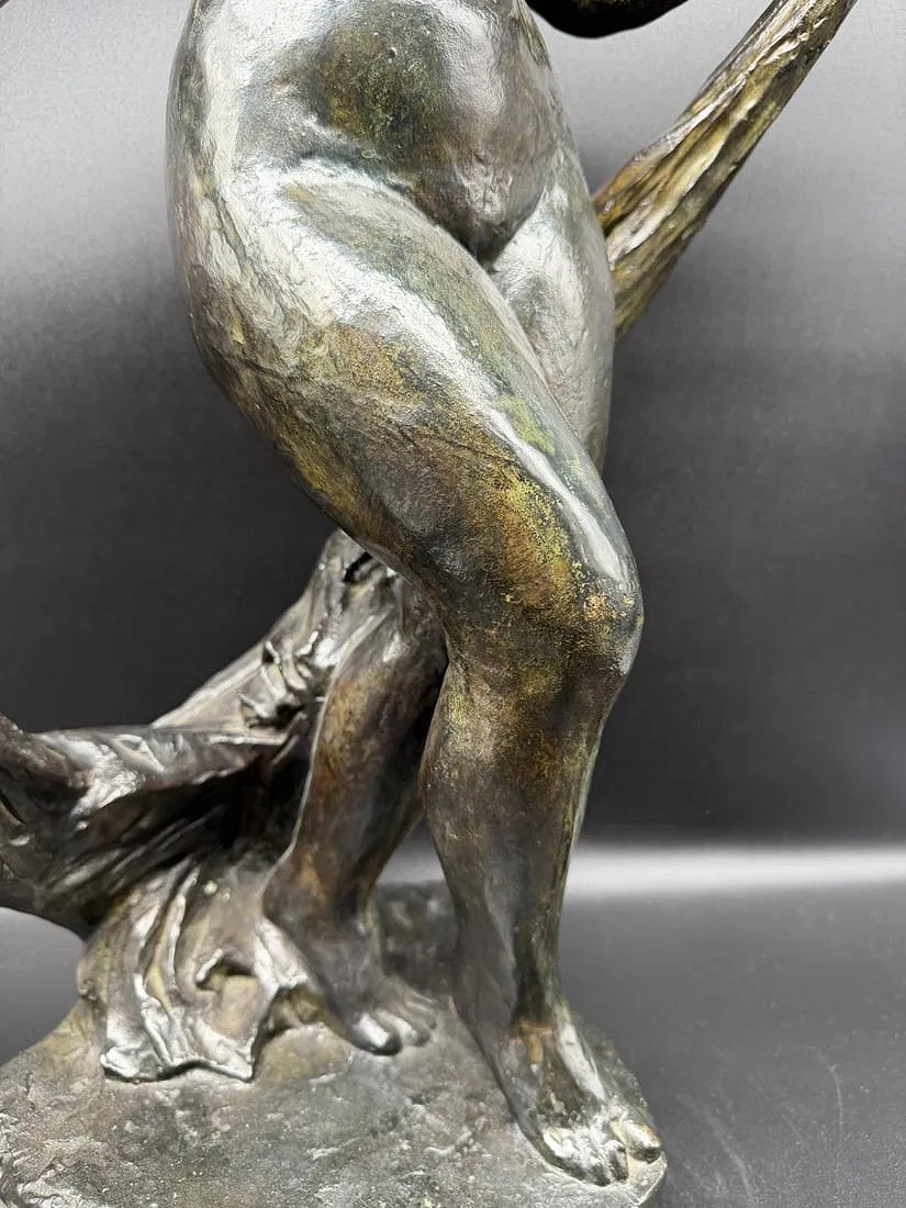 Pierre-auguste Renoir And Richard Guino Bronze Sculpture,dancer With A Veil-photo-5