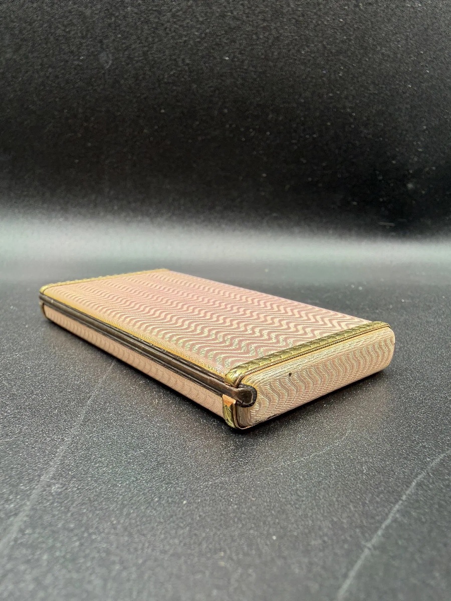 BOÎTE À CIGARETTES ANTIQUE FABERGE EN ÉMAIL ET OR, August Hollming-photo-2