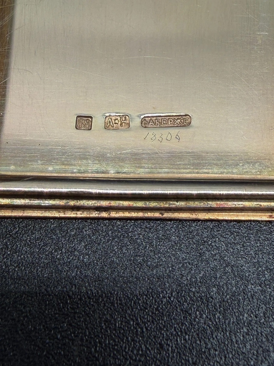 BOÎTE À CIGARETTES ANTIQUE FABERGE EN ÉMAIL ET OR, August Hollming-photo-8