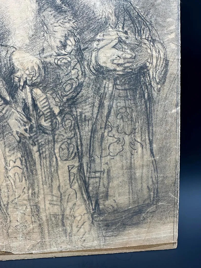 Makovsky Boyars,sketch,pencil On Paper -photo-5