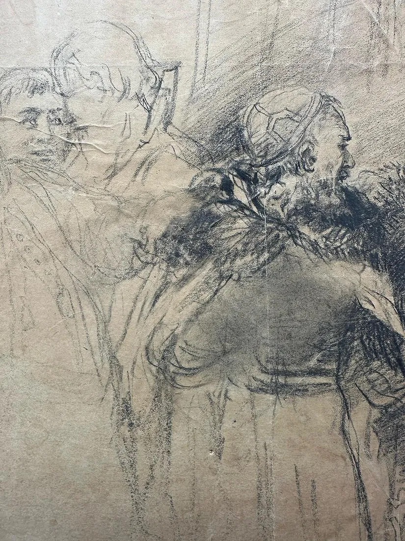 Makovsky Boyars,sketch,pencil On Paper -photo-7