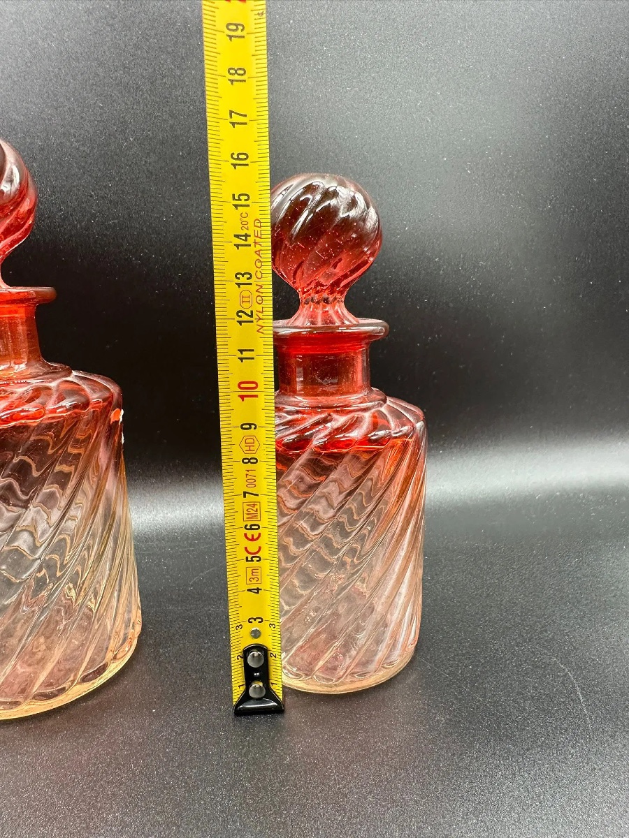 Signed Baccarat Crystal And Bamboo Toilet Bathroom Set, Set Of 6-photo-6