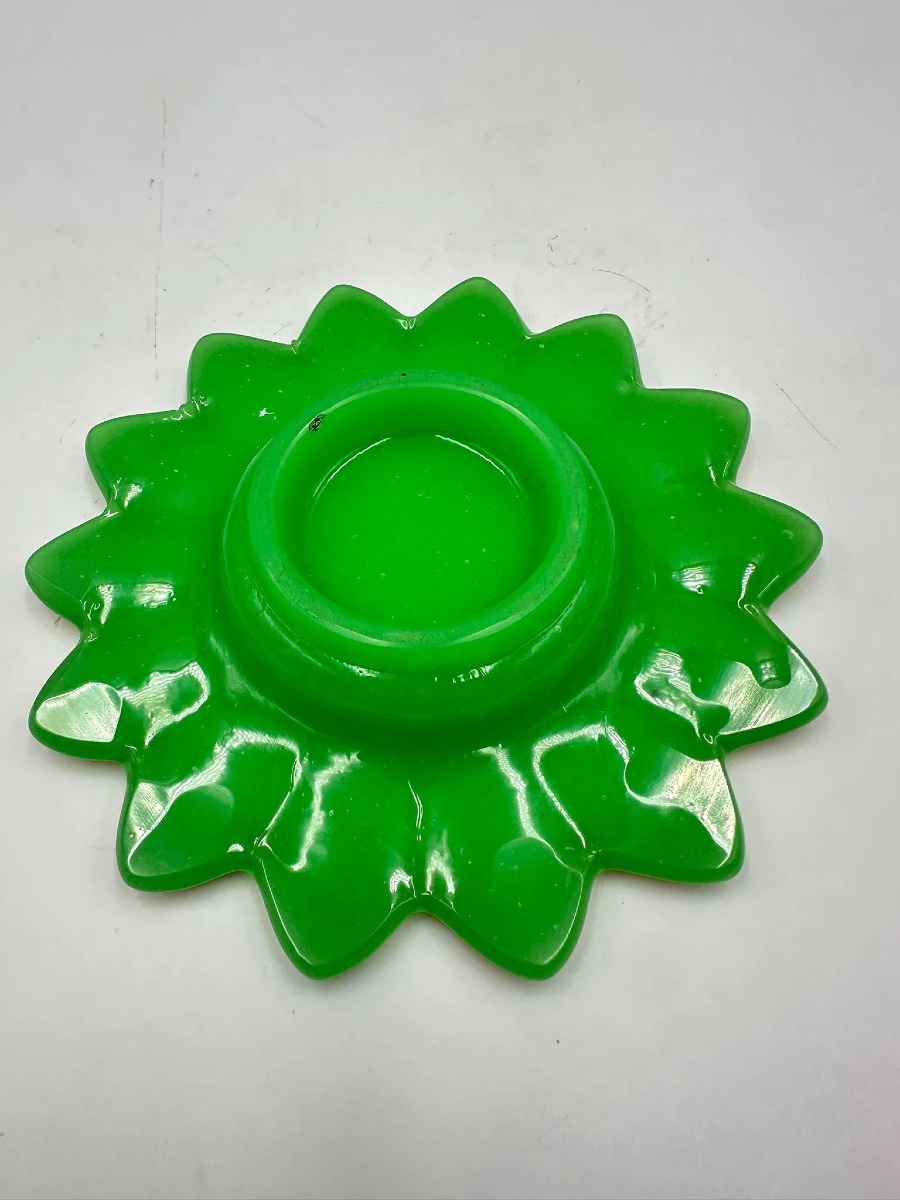 Baccarat Opaline Sugar Pot And Cover In A Shape Of Pine Apple" Pate De Riz",1845-1865 #2-photo-6