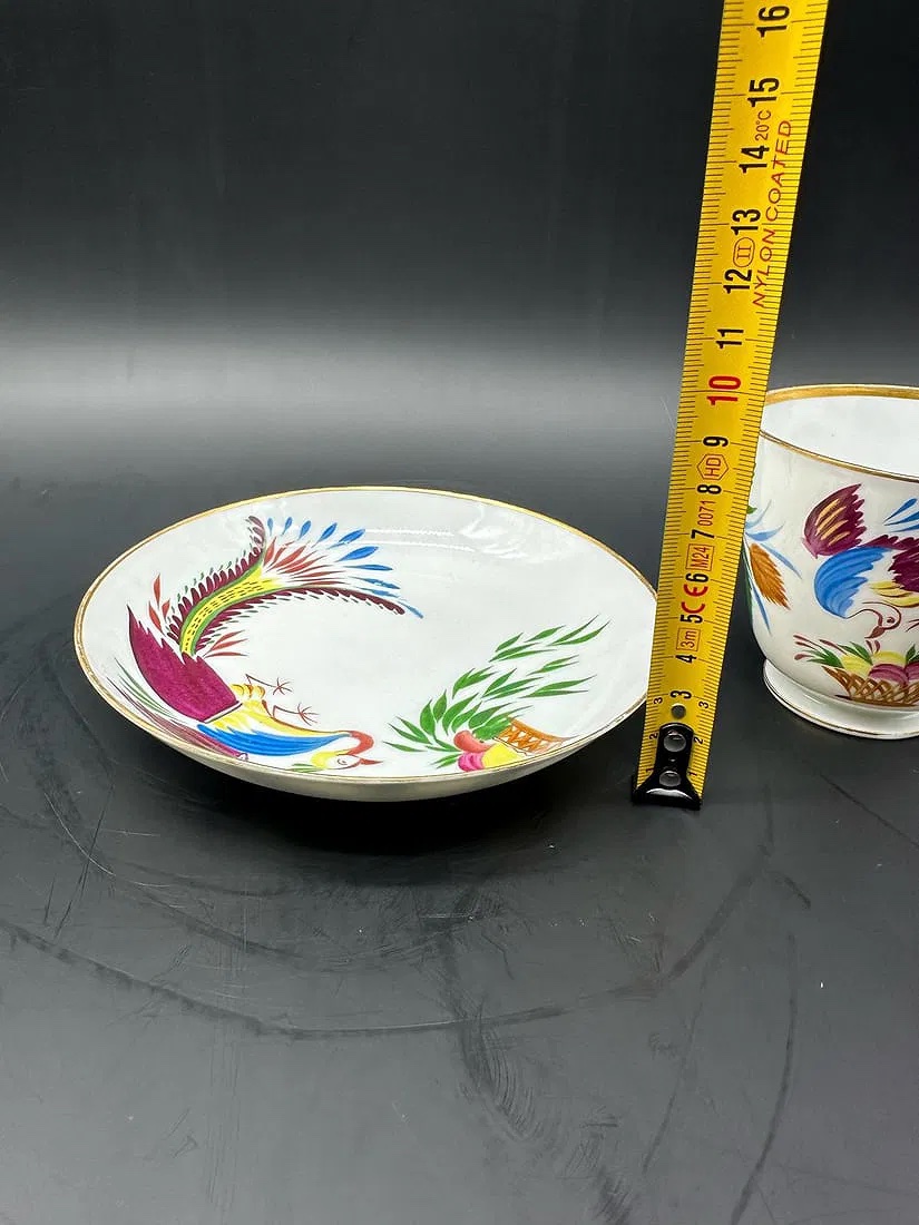 Russian Propaganda Porcelain Cup And Saucer Chekhonin, Dated,marked Aiii And Hammer And Sickle-photo-2