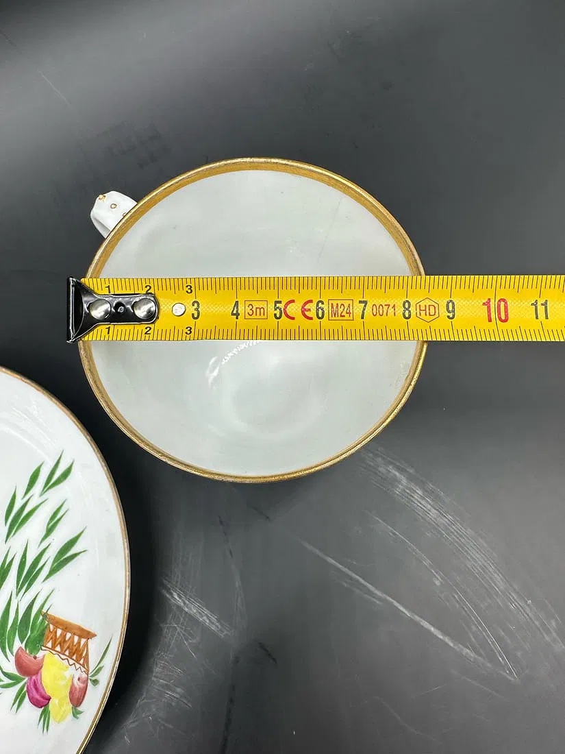 Russian Propaganda Porcelain Cup And Saucer Chekhonin, Dated,marked Aiii And Hammer And Sickle-photo-6