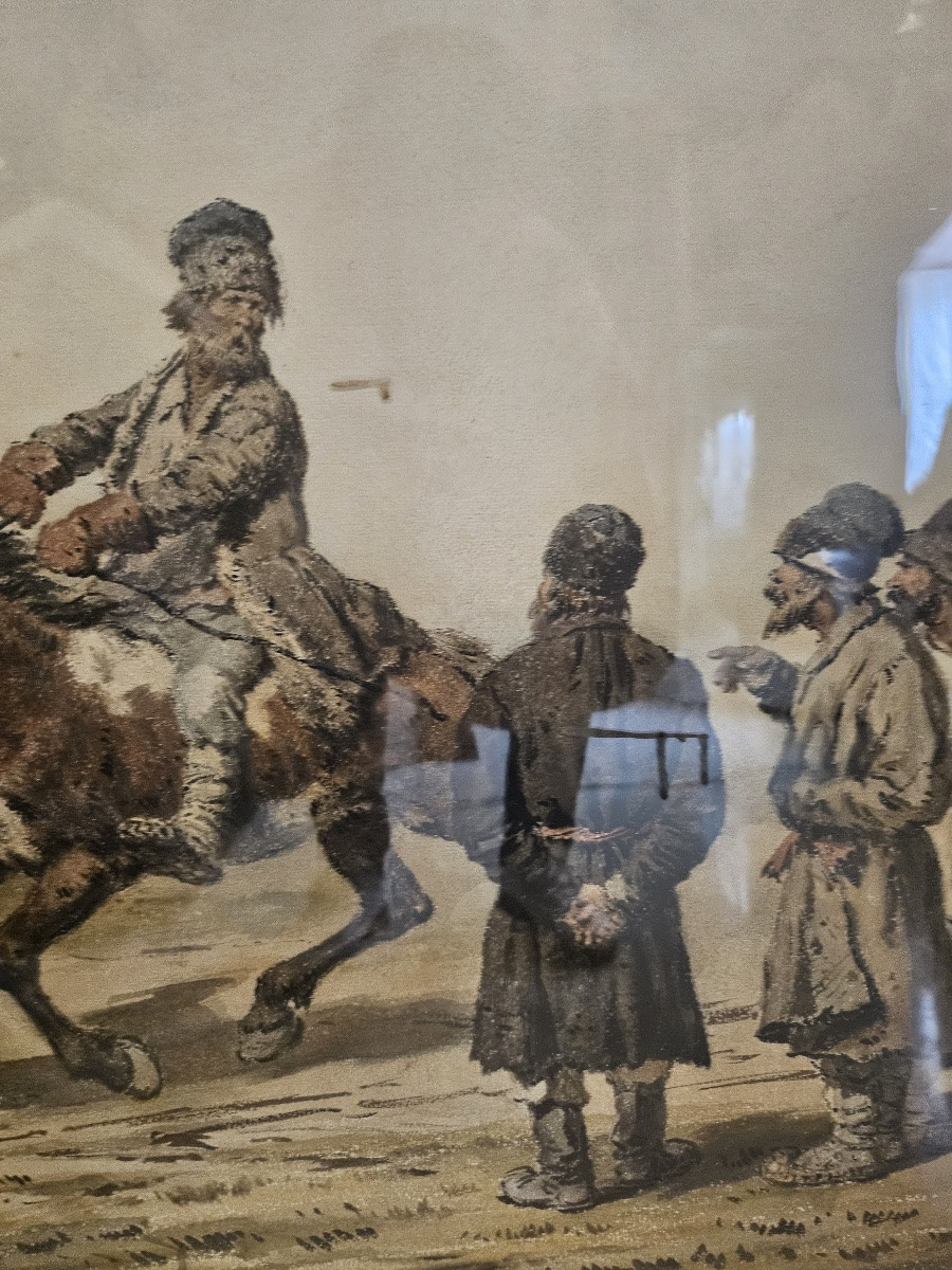 Peter Sokolov Russian Aquarelle Painting-photo-2