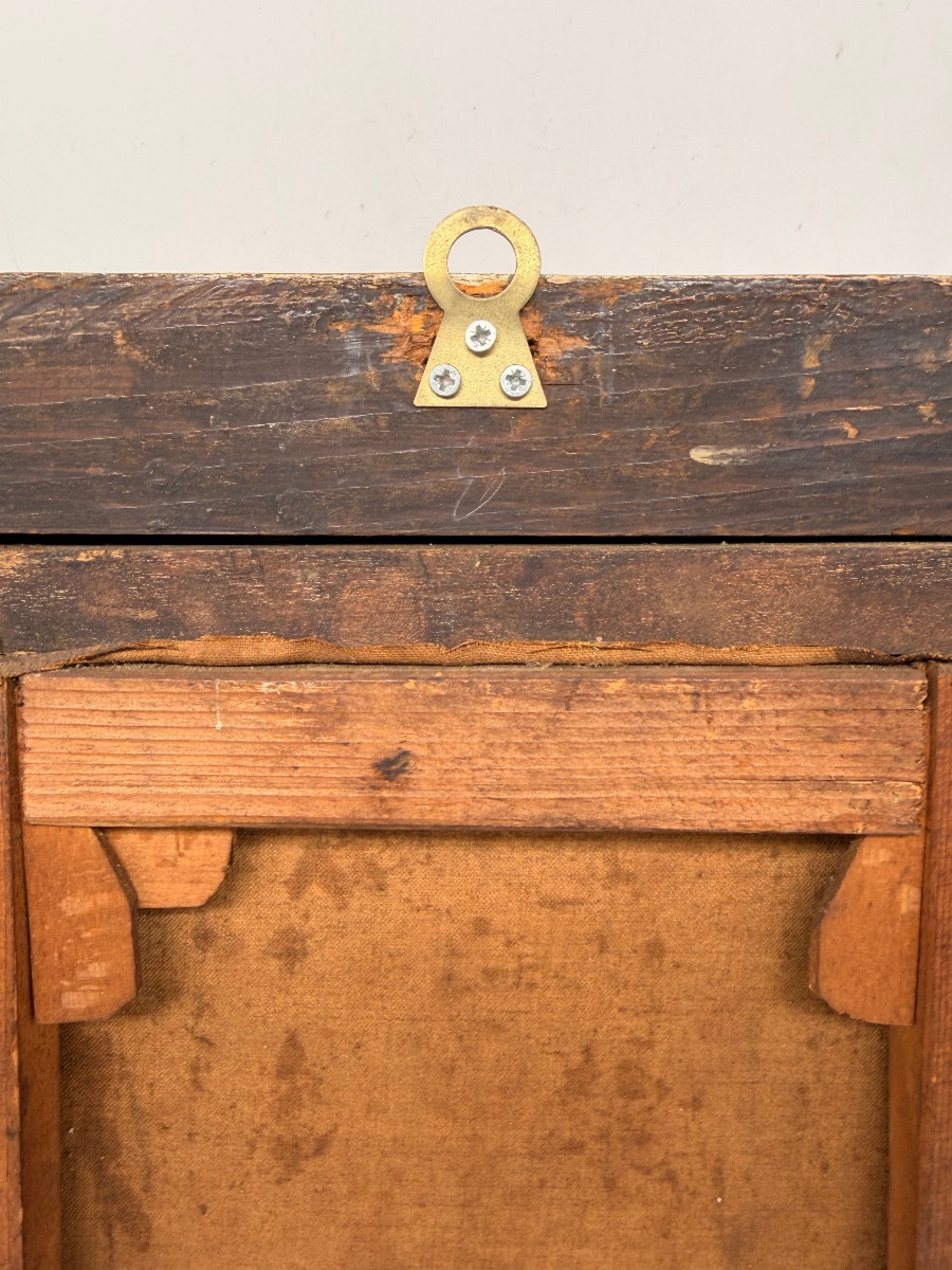 Napoléon Parisiani Huile sur toile, 1909. Vierge à l'Enfant-photo-7