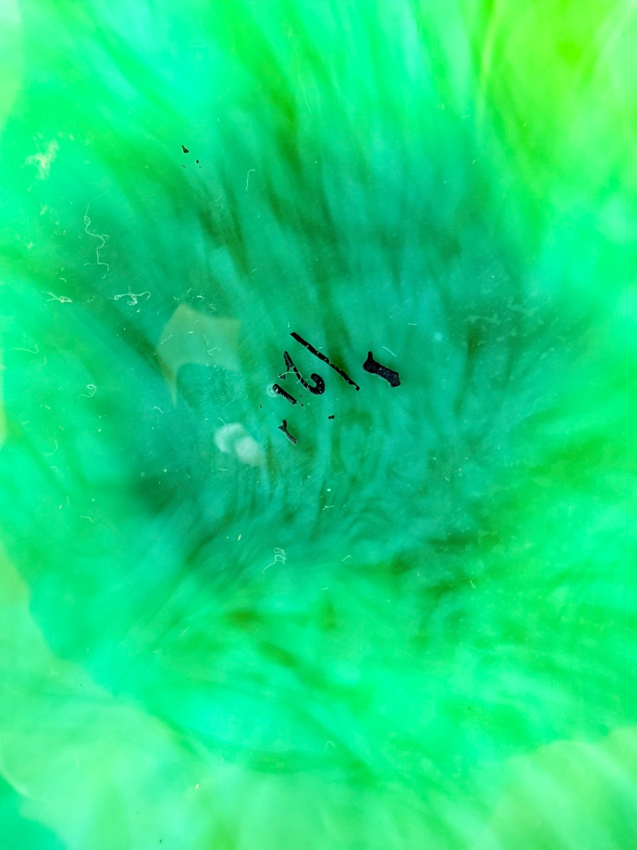 Pair Of Art Nouveau Opaline Vases In Malachite Colour Moser,harrach.-photo-5