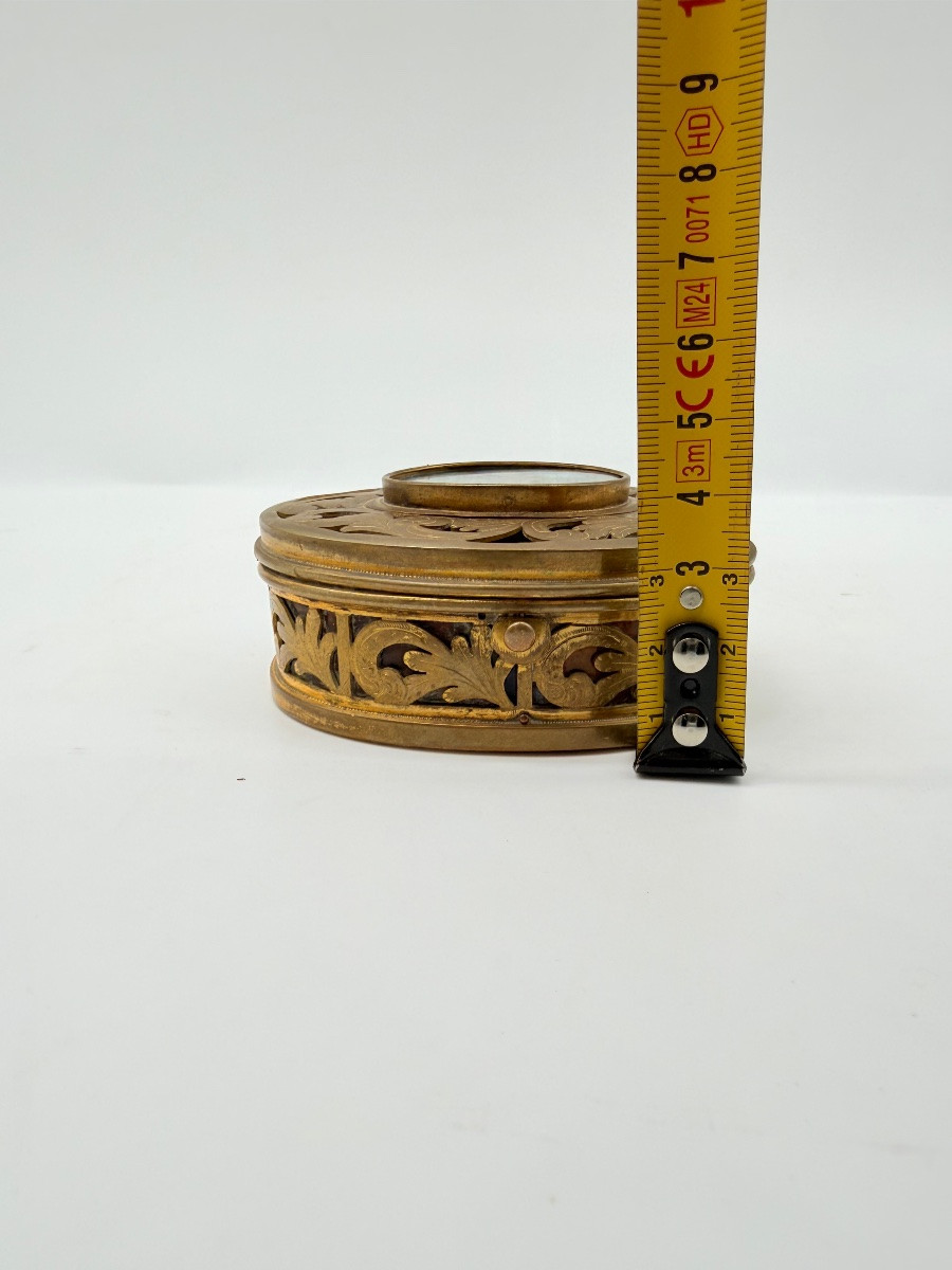 Coffret français provenant du Grand Tour avec miniature du Taj Mahal-photo-1