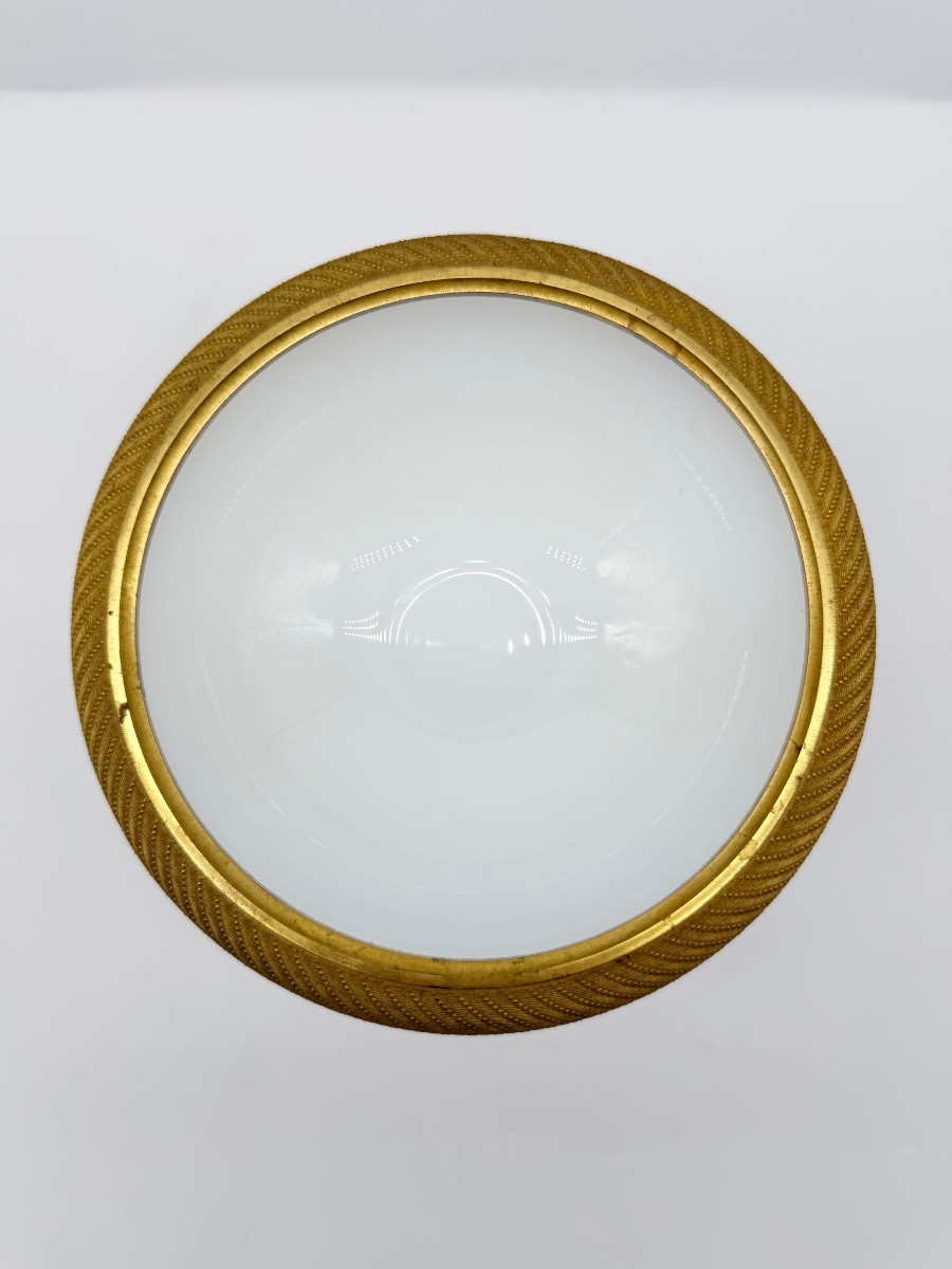 Antique French Opaline Bulle De Savon Glass Tazza ,charlesx -photo-5