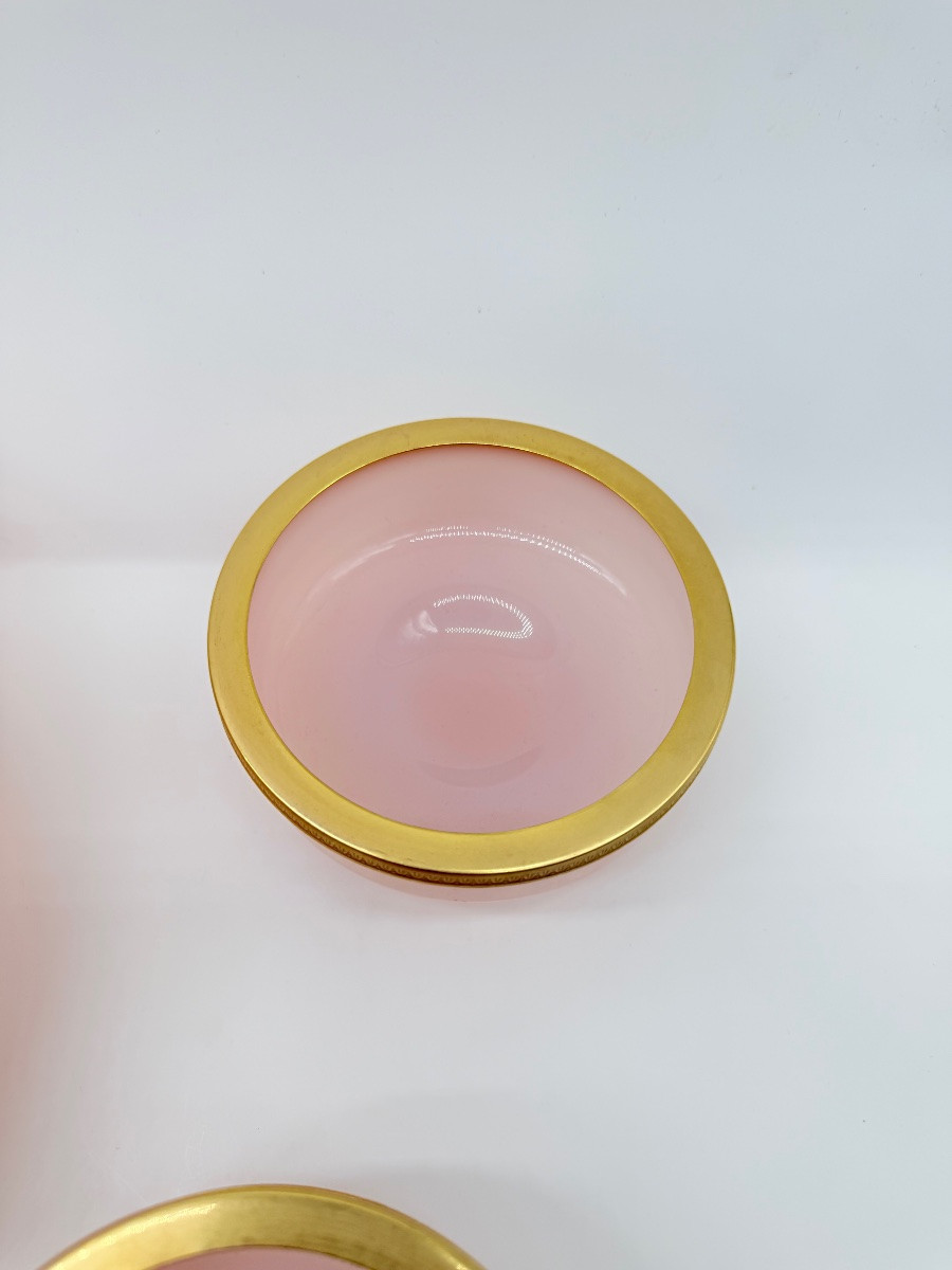 Murano Opaline Glass Set 6small Bowls And 1large-photo-6