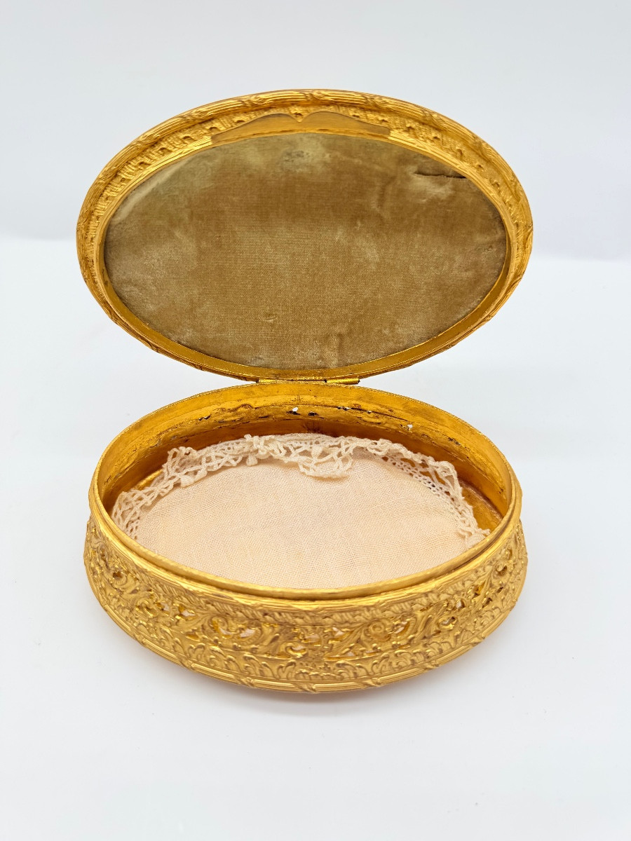 Antique Jewellery Casket Box With A Miniature Portrait -photo-3