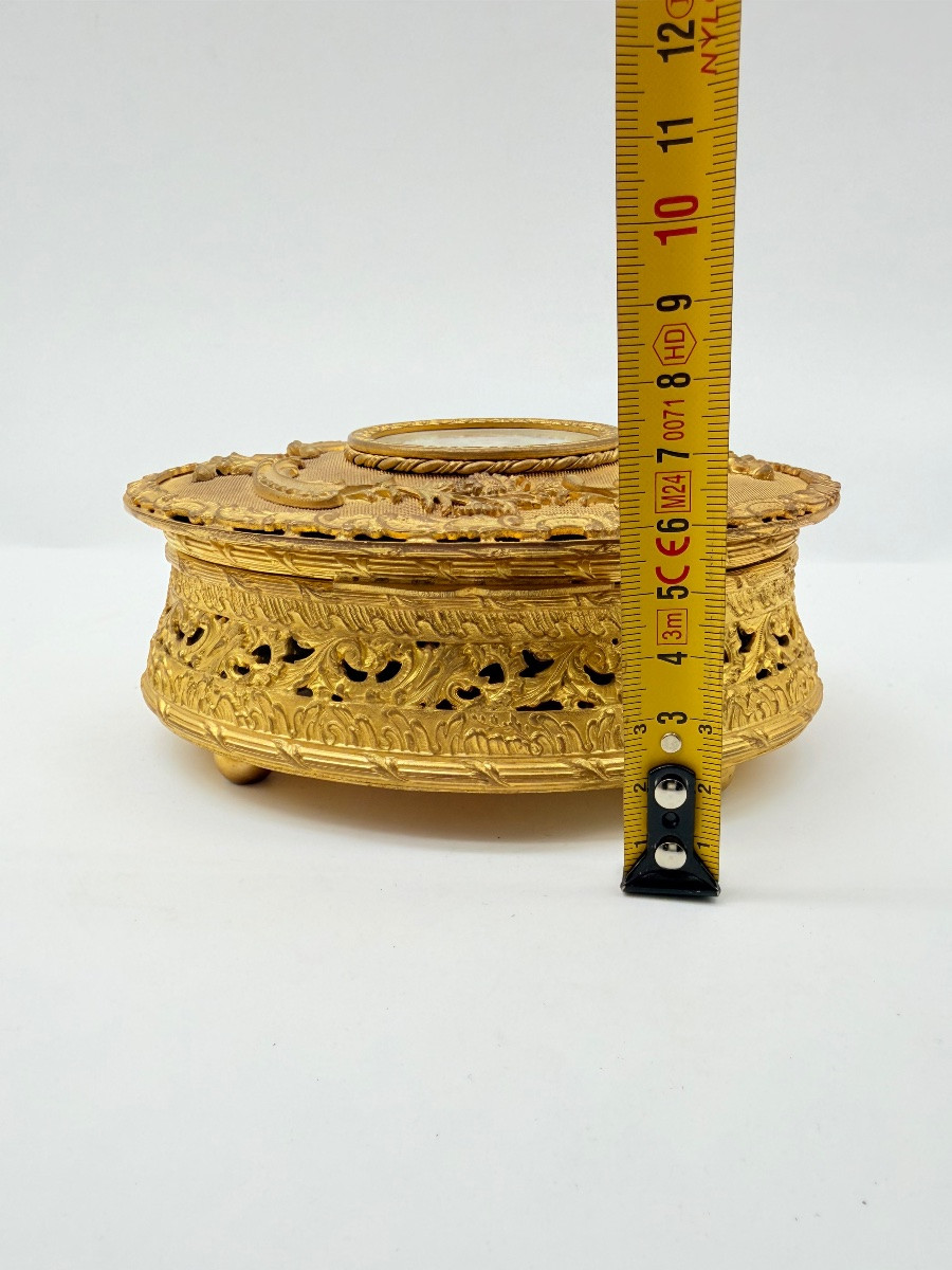 Antique Jewellery Casket Box With A Miniature Portrait -photo-1