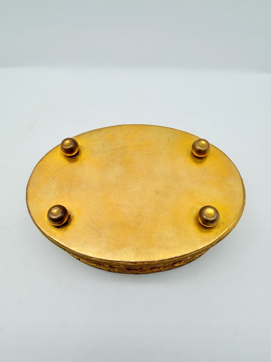 Antique Jewellery Casket Box With A Miniature Portrait -photo-4