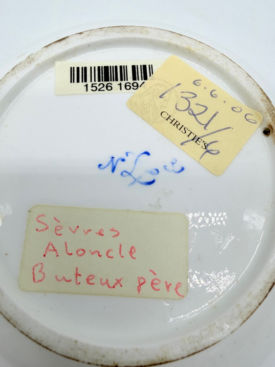 A Sèvres Feuilles De Choux Cup And Saucer-photo-2