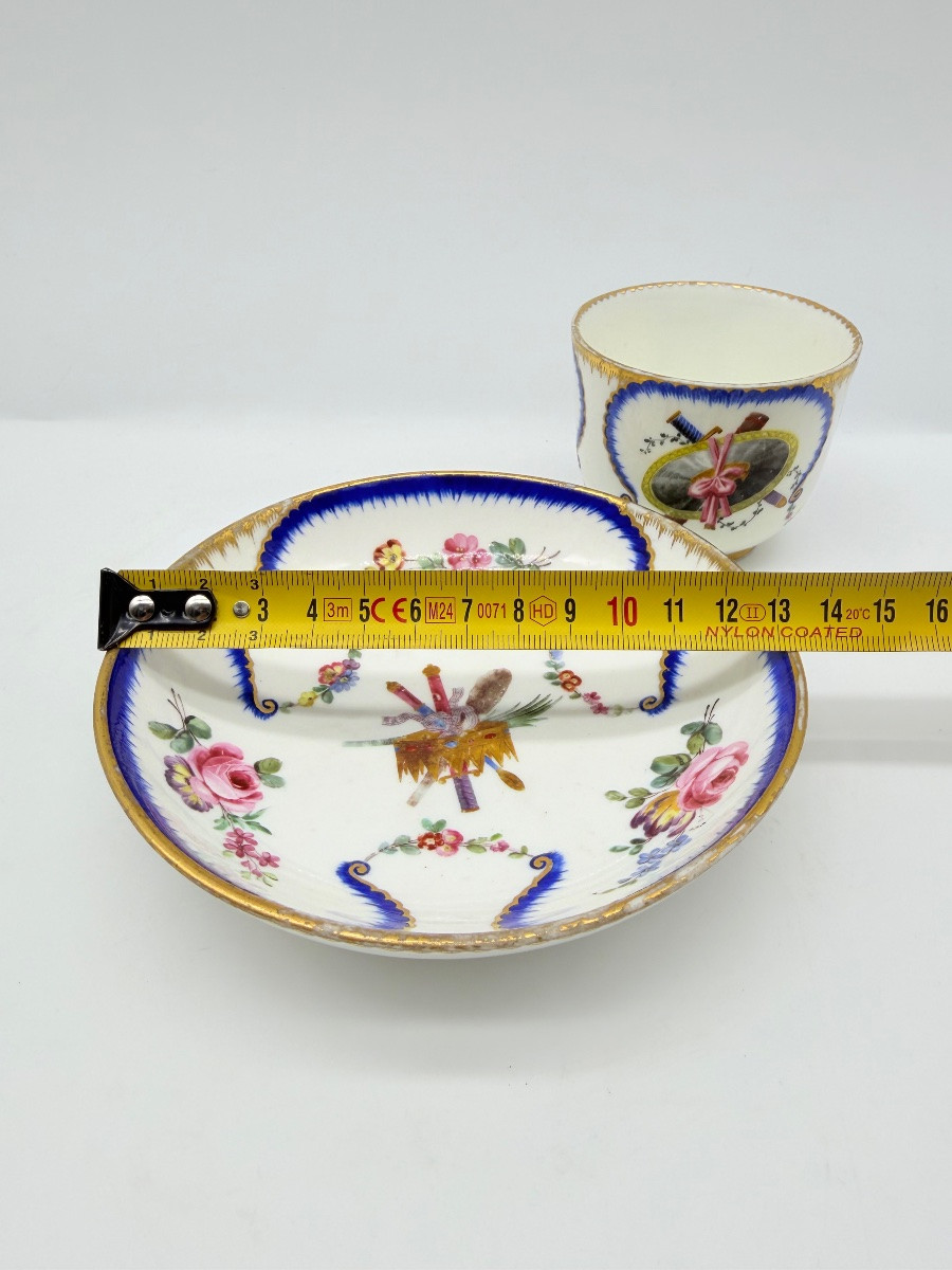 A Sèvres Feuilles De Choux Cup And Saucer-photo-5