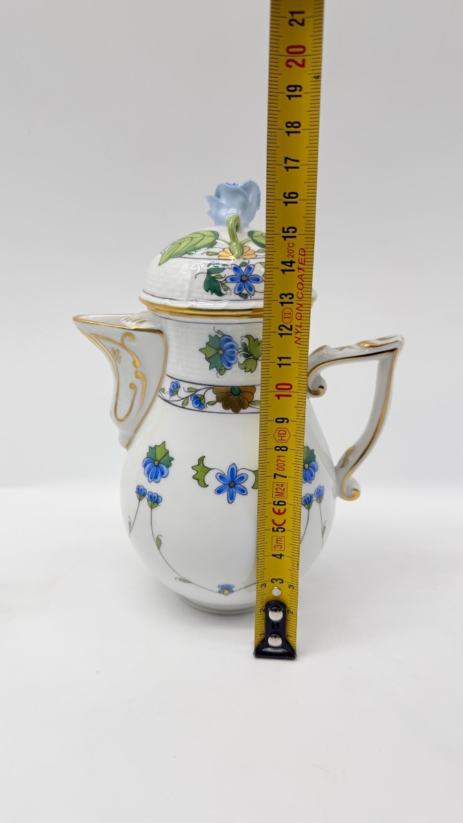 Coffee Set By Herend Porcelain, Hungary, Tête à Tête-photo-4