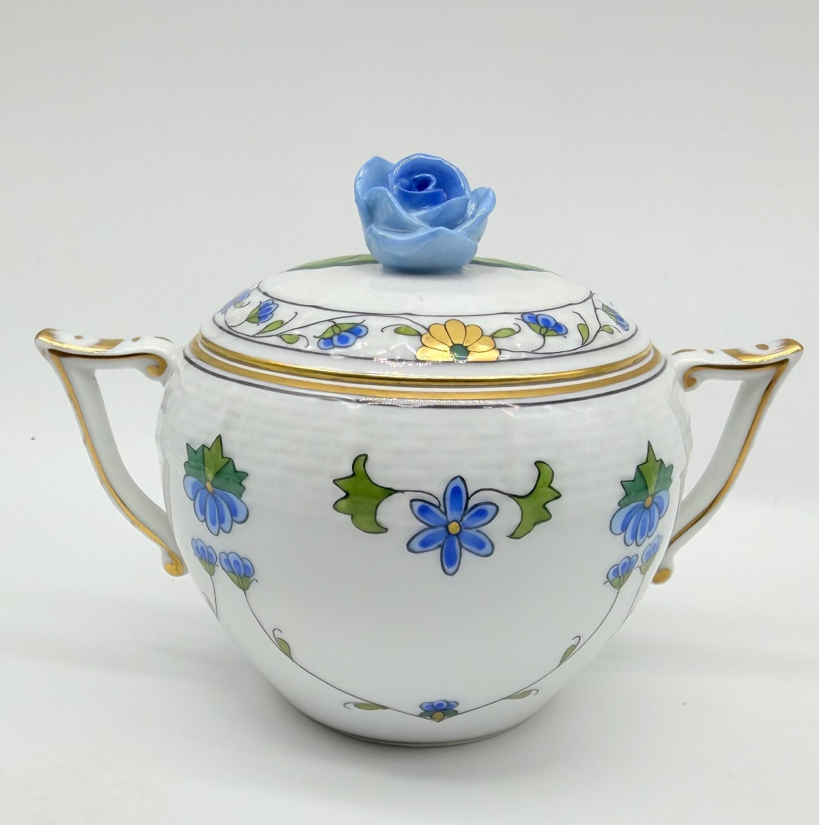Coffee Set By Herend Porcelain, Hungary, Tête à Tête-photo-7