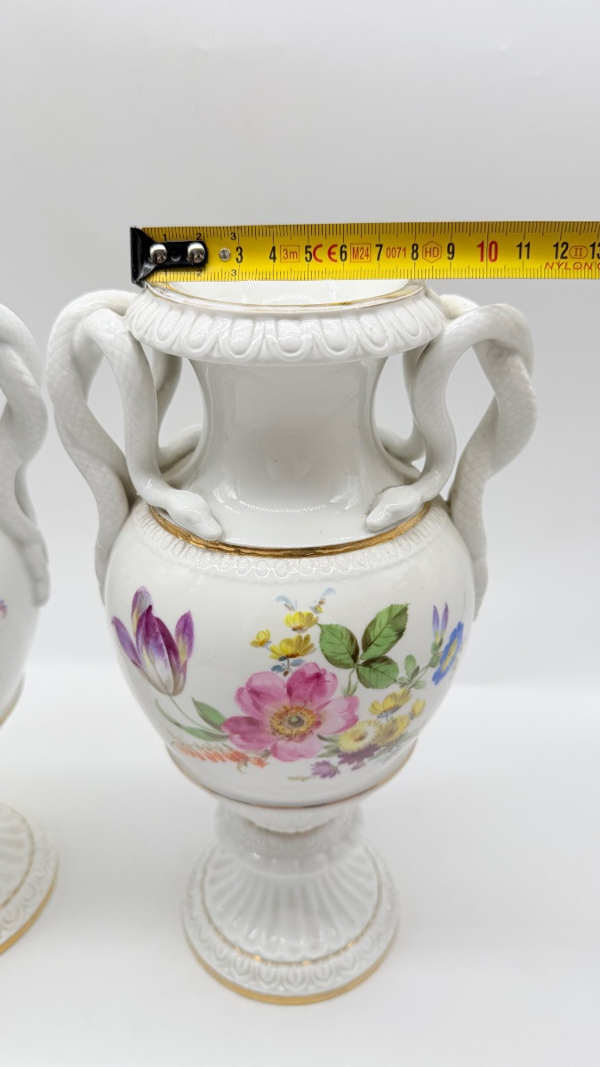 Pair Of Meissen Porcelain Vases.-photo-2