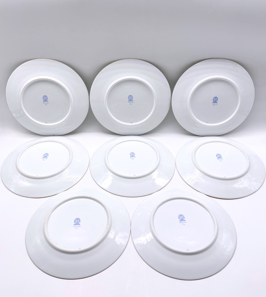 Set Of 8 Herend Macao Verdi Chinoiserie Mandarin Porcelain Plates-photo-2