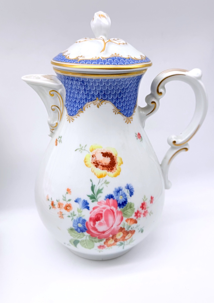 Service à thé allemand en porcelaine pour 6 personnes, Hutshenreuther-photo-4