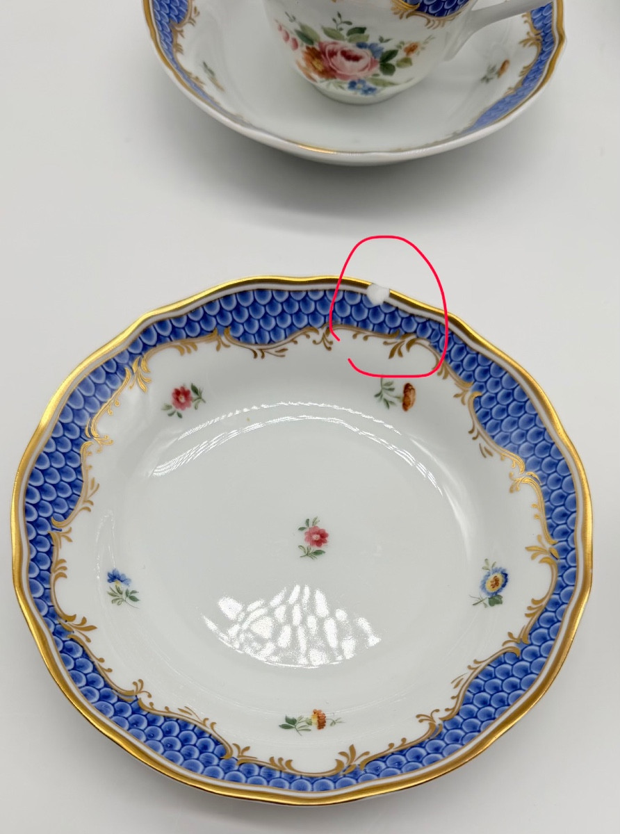 Service à thé allemand en porcelaine pour 6 personnes, Hutshenreuther-photo-6