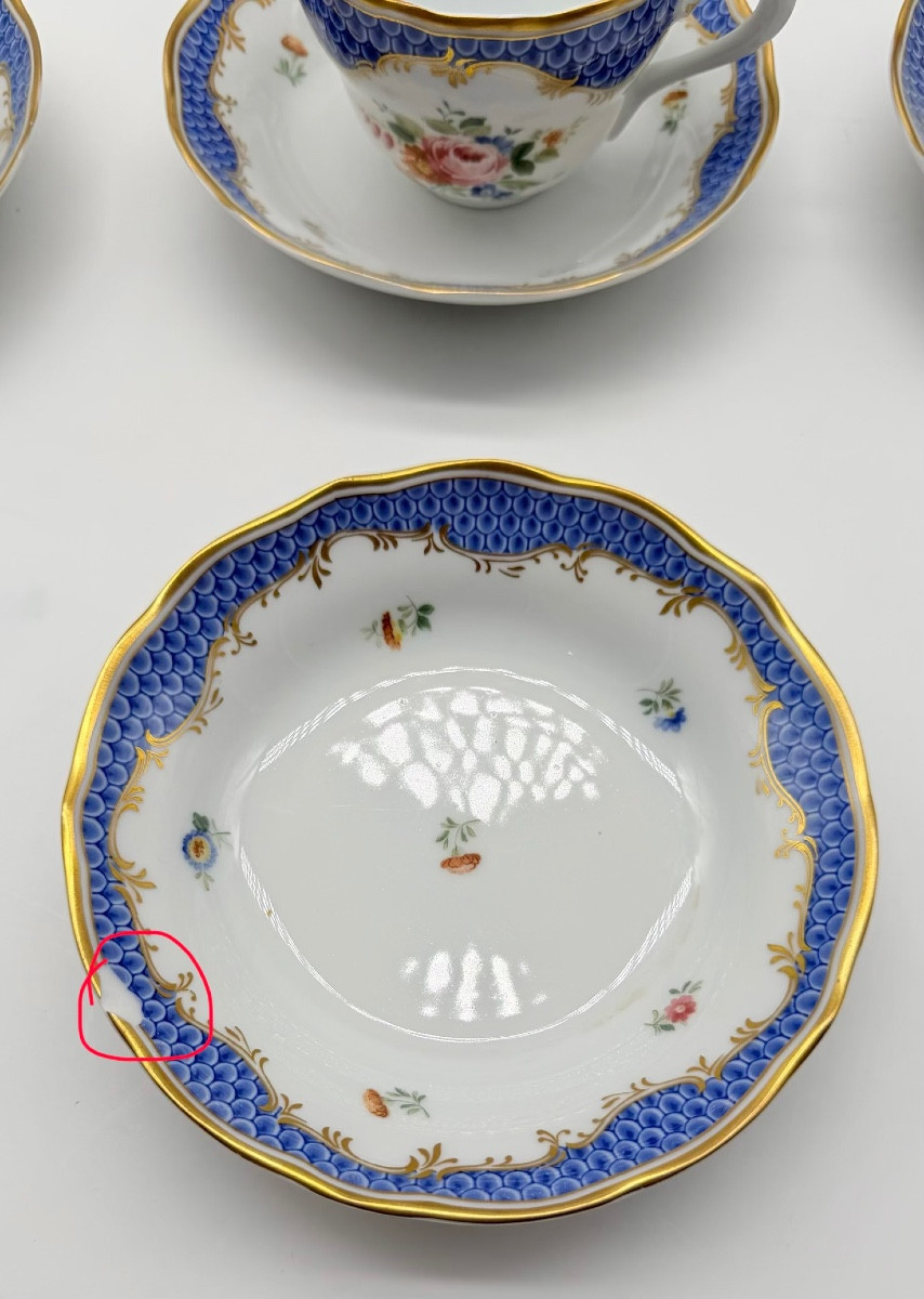 Service à thé allemand en porcelaine pour 6 personnes, Hutshenreuther-photo-7