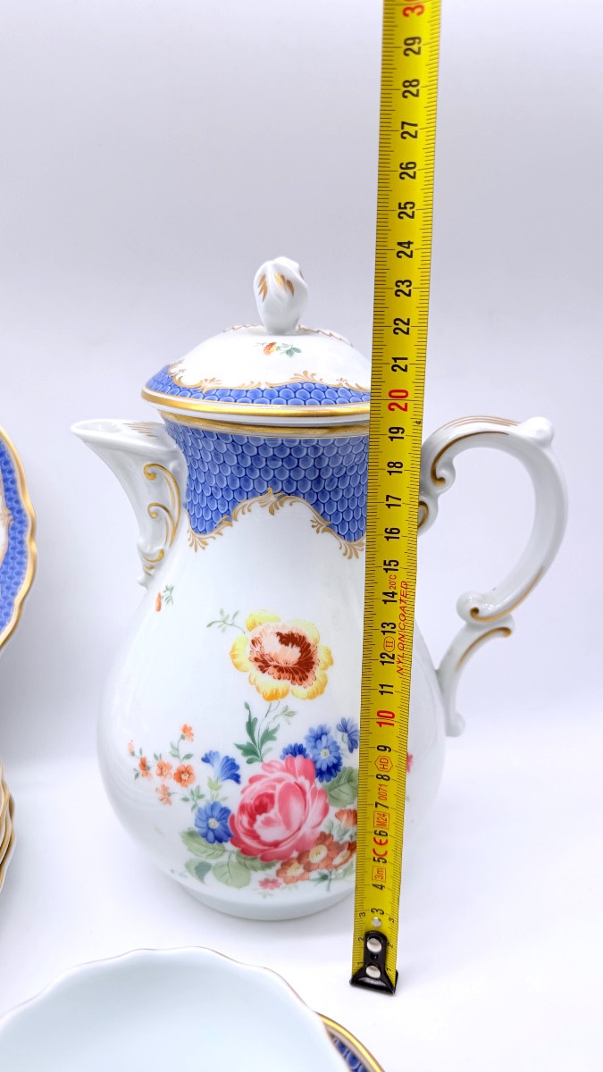 Service à thé allemand en porcelaine pour 6 personnes, Hutshenreuther-photo-8