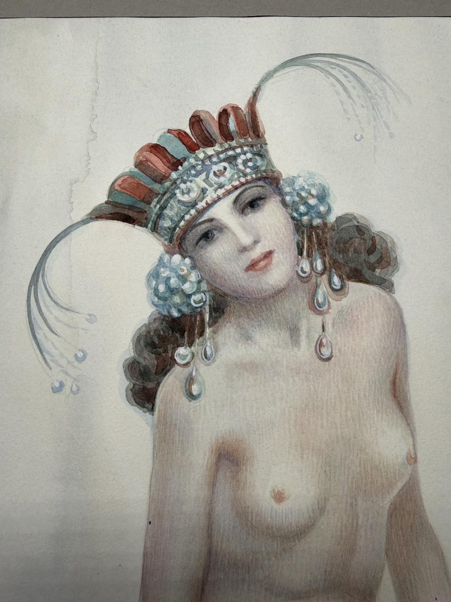 Sergei Solomko Painting Depicting The Naked Princess,19century-photo-5