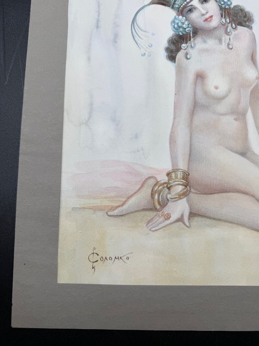 Sergei Solomko Painting Depicting The Naked Princess,19century-photo-8