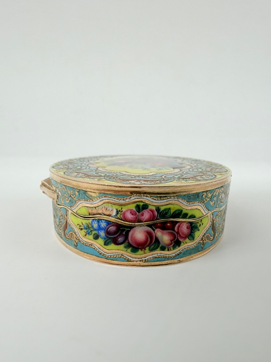 Antique Swiss Gold Enamel Snuff Box For Ottoman Market,geneva 1830-photo-5