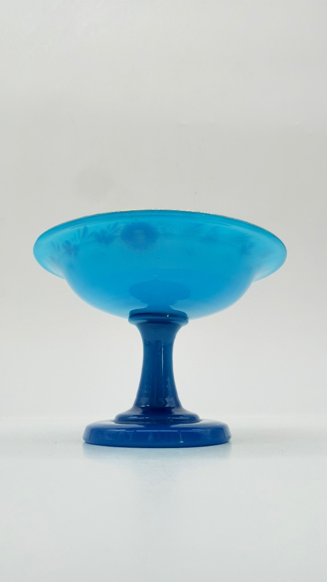 Coupe en opaline époque Charles X-photo-6